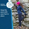 TrailHeads Fleece Ponytail Hat for Women –  Reflective Winter Beanie with Visor for Running, Hiking - 3 of 4
