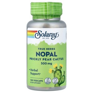 Solaray True Herbs, Nopal, Prickly Pear Cactus, 500 mg, 100 VegCaps - 1 of 4