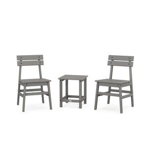 POLYWOOD 3pc Modern Studio Plaza Outdoor Patio Chair Conversation Set - 1 of 1