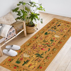 Washable Animal Living Room Rug, Soft Low Pile Non Slip Large Carpet for Bedroom, Nursery, Farmhouse, Hallway, Entryway, Laundry, Nursery, Kids Room - 1 of 4