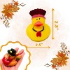 4E's Novelty Thanksgiving Rubber Duckies in Bulk (12 Pack) – Turkey & Pilgrim Thanksgiving Rubber Ducks, Holiday Rubber Ducks for Kids Party Favors - 2 of 4