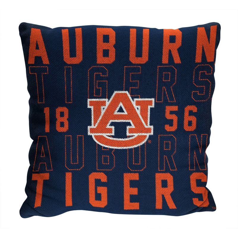 NCAA Auburn Tigers Stacked Woven Pillow, 1 of 4