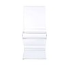 Peek Acrylic Z Chair Clear - Picket House Furnishings: Modern Plexiglass Armless Chair, No Cushion - 2 of 4