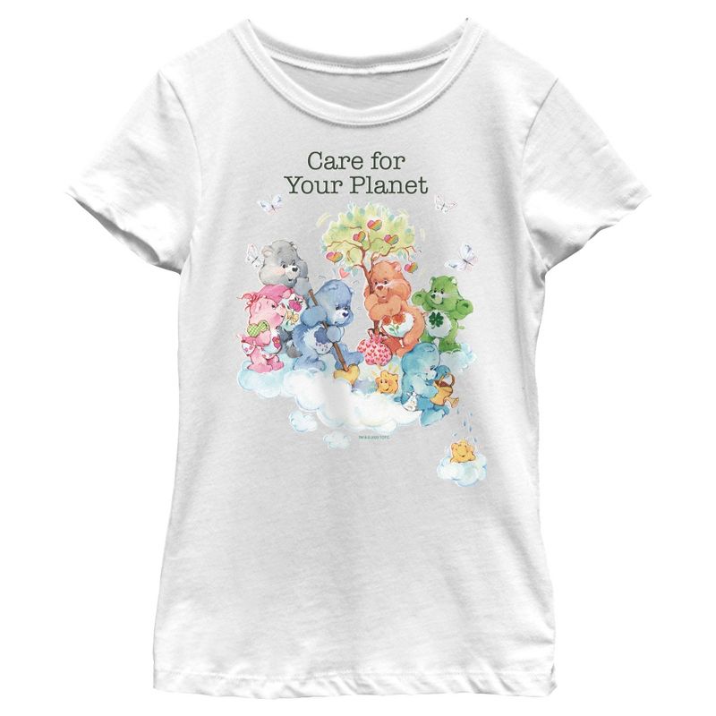 Girl's Care Bears Care for Your Planet T-Shirt, 1 of 5