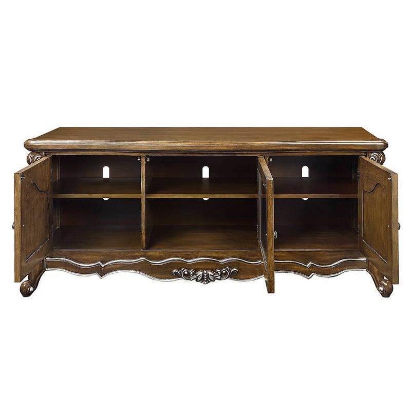 75&#34; Latisha Tv Stand and Console Antique Oak Finish - Acme Furniture, 4 of 7