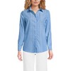 Lands' End Women's No Iron Supima Cotton Long Sleeve Shirt - 2 of 3