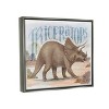 Stupell Industries 25"x31" Kids' Triceratops in Nature Wall Art Framed - 3 of 4