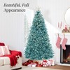 Best Choice Products Pre-Lit Peacock Blue Christmas Tree, Artificial Full Holiday Decoration w/ Incandescent Lights - 3 of 4