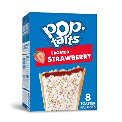 Pop-Tarts Frosted Strawberry Toaster Pastries, Breakfast Foods, Shelf-Stable, 13.5 oz (8 Count), Pack of 2