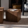 GDFStudio Sable Modern Wooden Square Coffee Tables with Nesting Imitation (Set of 2) - 4 of 4