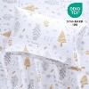 Christmas Bed Sheets , Soft Brushed Microfiber Bed Sheet Set, 16 Inches Deep Pocket Fitted Sheet Winter Holiday Sheets Set - 4 of 4
