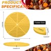 Unique Bargains Round Heat Resistant Non-Slip Silicone Trivet Mat for Coasters 4 Pcs - 2 of 4