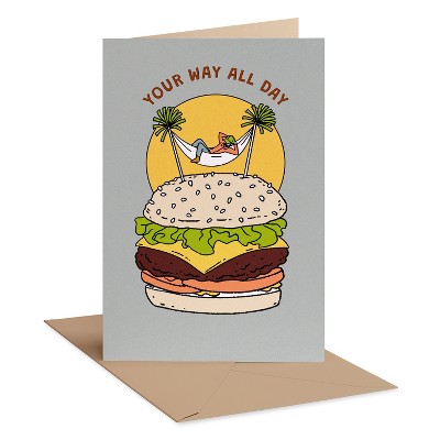 Carlton Cards Father's Day Card Hamburger Hammock