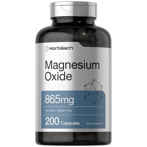 Horbäach Magnesium Oxide 865 mg | 200 Capsules - 1 of 4