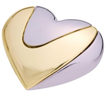 University Games Hanayama Level 1 Cast Metal Brain Teaser Puzzle | Love