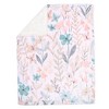Lambs & Ivy Baby Blooms Watercolor Floral/Butterfly Soft Fleece Baby Blanket - 2 of 4