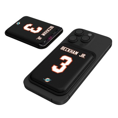 Keyscaper NFL Miami Dolphins Players Game Tactic Black Magnetic Credit Card Wallet