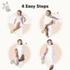 KeaBabies 3pk Organic Baby Swaddle Sleep Sacks, Newborn Baby Swaddles Wrap 0-3 Months, Ergonomic Wearable Swaddle Blanket - 3 of 4