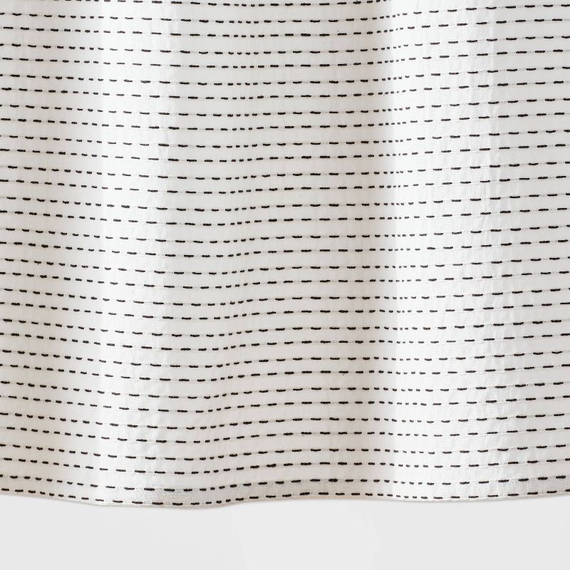 Woven Dotted Line Shower Curtain - Threshold&#8482;, 5 of 6