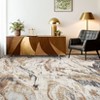 Washable Modern Printed Rug Non Slip Low Pile Rug Soft Contemporary Throw Floor Cover Foldable Indoor Carpet for Living Room Bedroom Playroom - 3 of 4
