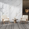 GDFStudio Merry Upholstered Wooden Chair with Handrails - 2 of 4