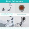 Attop Brass 1080° Swivel Faucet Extender with Filter, 2-Mode Adjustable Spray Aerator for Universal Kitchen & Bathroom Sink - 4 of 4