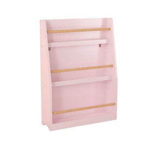 TopComfy Decorative Bookshelf 3 Tier Kids Book Shelf Multifunctional Kids Book Rack Helps Keep Bedrooms Clean for Children, Pink, 33.66"*14.37"*3.15" - 1 of 4