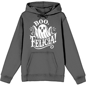 Boo Ghost Felicia Adult Long Sleeve Hoodie - 1 of 2