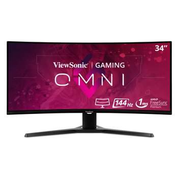 ViewSonic Omni VX2418C Monitor curvo para juegos de 24 pulgadas, 1080p, 1  ms, 165 Hz, con FreeSync Premium, Eye Care, HDMI y DisplayPort