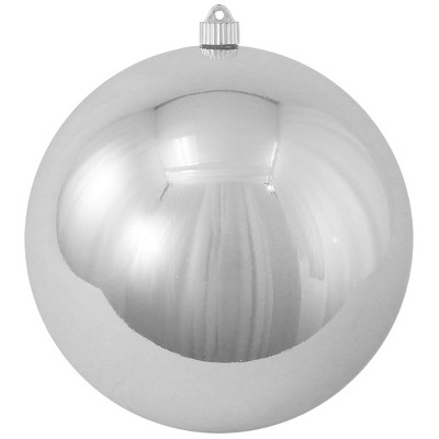 Christmas by Krebs Shiny Silver Shatterproof Christmas Ball Ornament 12" (300mm)