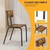 TiramisuBest Dining Table Set, Barstool Dining Table with Rustic Brown for Dining and Kitchen - 3 of 4
