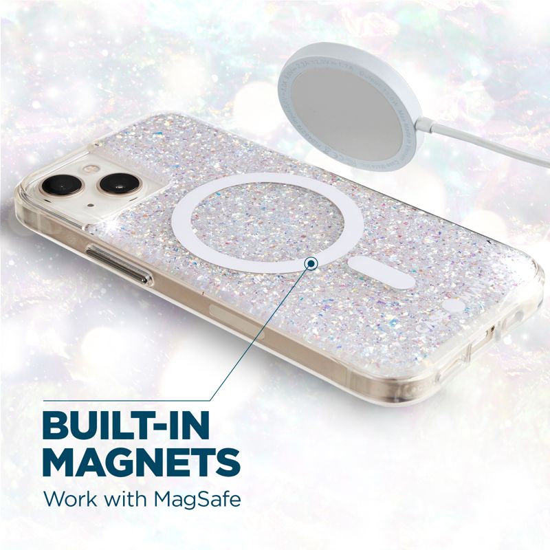 Case-Mate Apple iPhone 13 Mini and 12 Mini Twinkle MagSafe Case - Stardust, 3 of 11