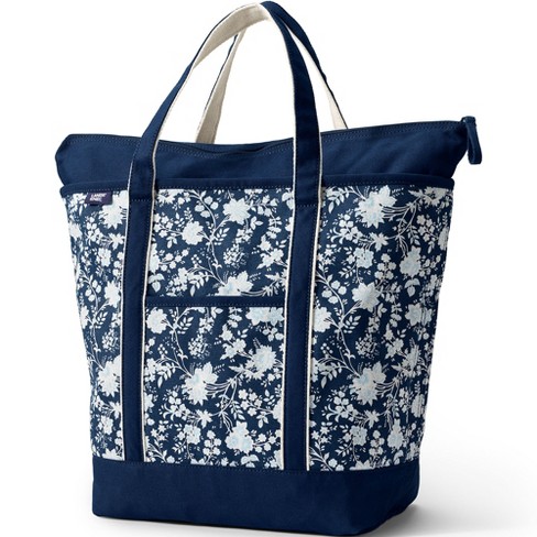 Lands' End Natural & True Navy 'Happy Birthday' Bucket Tote, Best Price  and Reviews