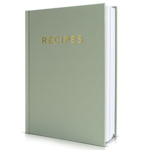 Aesthetic Blank Recipe Book with Waterproof Cover - Simplified Blank Cookbook To Write In Your Own Recipes - 1 of 4