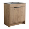 ChicFurnit Bathroom Vanities Modern Vanity with Sleek Design and Ample Storage for Bathroom Spaces, Brown,30”*18.3”*34.3" - 2 of 3