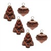 Textured Glass Tree and Onion Ornament (Set of 6) - 4 of 4