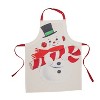 Transpac Cotton 36 in. Multicolor Christmas Retro Snowman Apron - 2 of 3