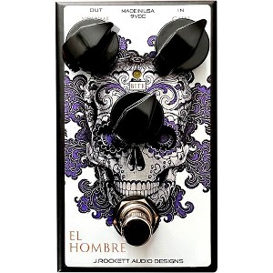 J. Rockett Audio Designs EL Hombre Overdrive Effects Pedal Silver/Purple/White - 1 of 4