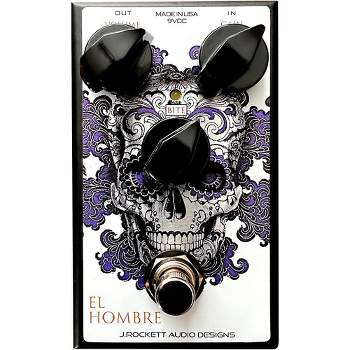 Rockett Pedals EL Hombre Overdrive Effects Pedal Silver/Purple/White