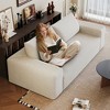 63" Corduroy 2-Seater Sofa with Ergonomic Design & Armrests - 3 of 4