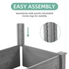 AZL1 Life Concept Planter Over Ground Raised Garden Bed Large Long Tool-Free Assembly All-Natural Wood for Outdoor Plants, Gray, 46.04"*10.04"*5.02" - 4 of 4