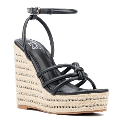 New York & Company Electra Women's Rhinestone Embedded Wedge