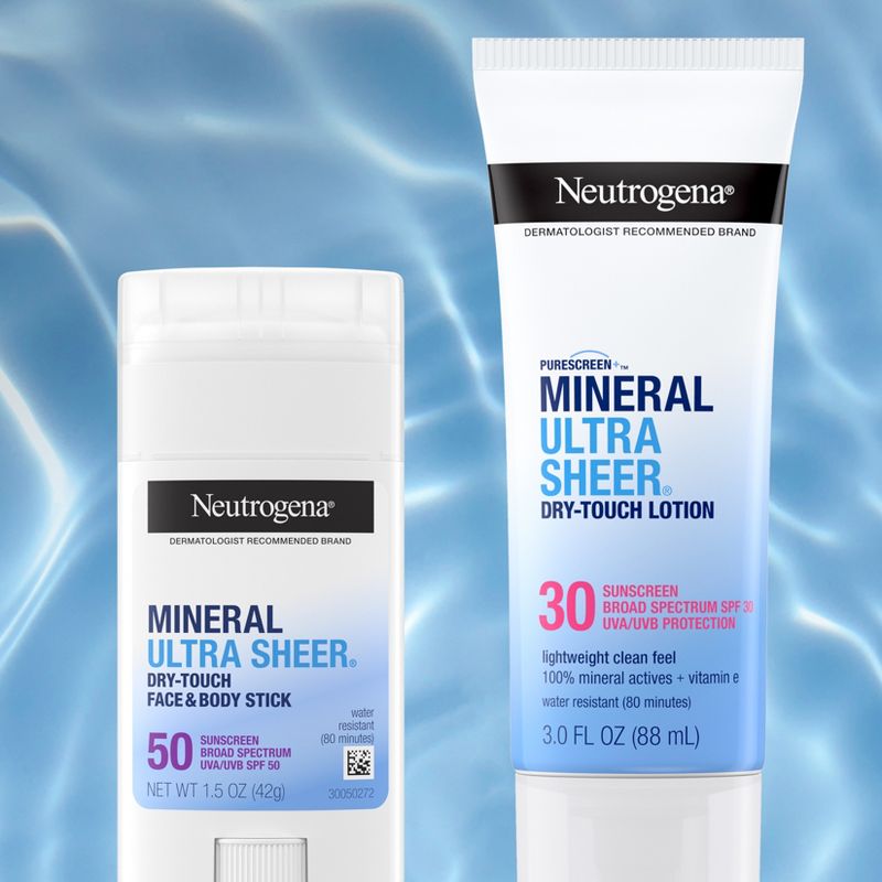 Neutrogena Mineral Ultra Sheer Sunscreen - SPF 30 - 3oz, 5 of 10