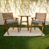 2pc Canvas Tufted Outdoor Bench Cushion Set - Sorra Home - 2 of 3