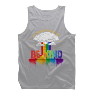 Adult Design By Humans You Can Be Anything Be Kind Pride By Legato Tendo Tank Top - 1 of 2