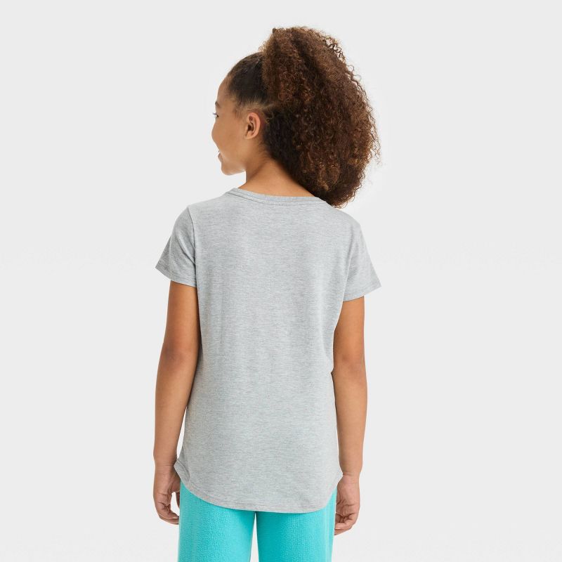 Girls&#39; Gamer Short Sleeve Graphic T-Shirt - Heather Gray, 3 of 4