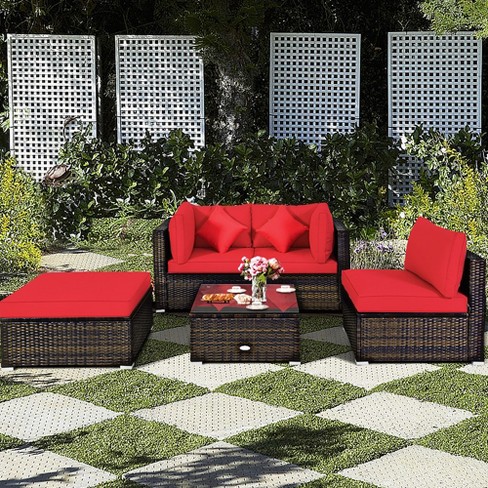 Red 2024 outdoor sectional