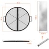 Fire Pit Cooking Grill Grate, X-Marks Fire Pit Grill Cooking Grate, Outdoor Campfire BBQ Grill, Heavy Duty Steel Campfire BBQ Grill - 2 of 4