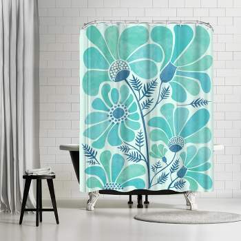 Americanflat 71 X 74 Shower Curtain, Peacock Feather Original By