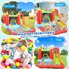 KRISRATE Inflatable Bounce House 12 x 9FT, Water Park Bouncy Castle with Long Slide, Climbing Wall, Basketball Hoop & Splash Pool for Outdoor Backyard - 2 of 4